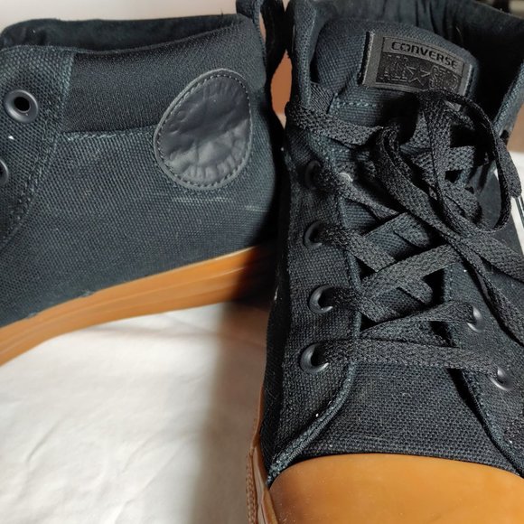 Unisex Black High top Converse - Picture 2 of 4
